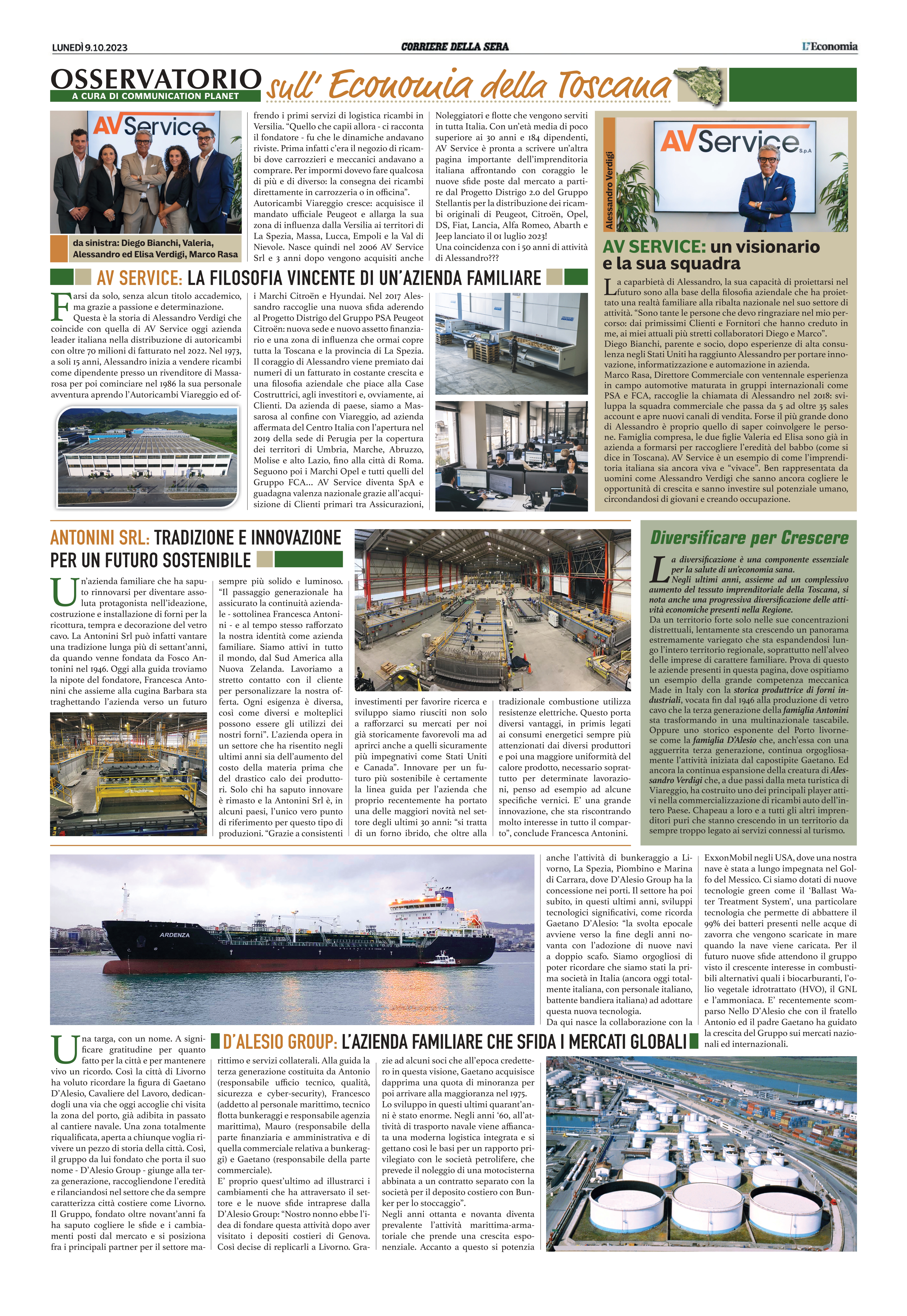 Antonini: tradizione e innovazione per un futuro sostenibile - Press | Antonini Srl